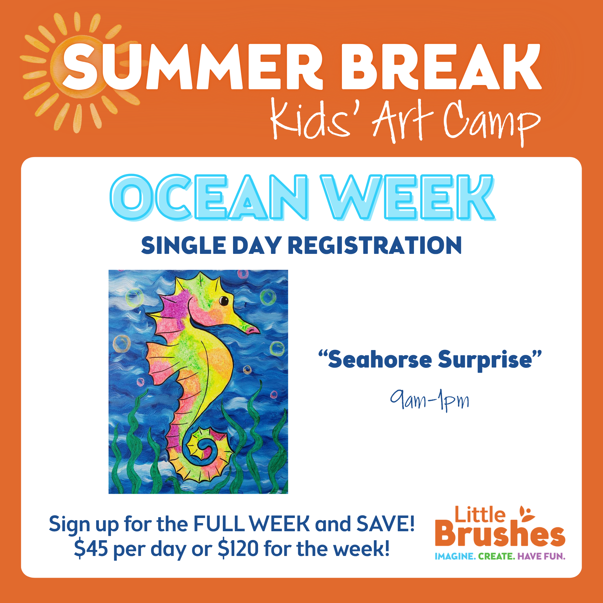 Summer Break Art Camp! Single Day